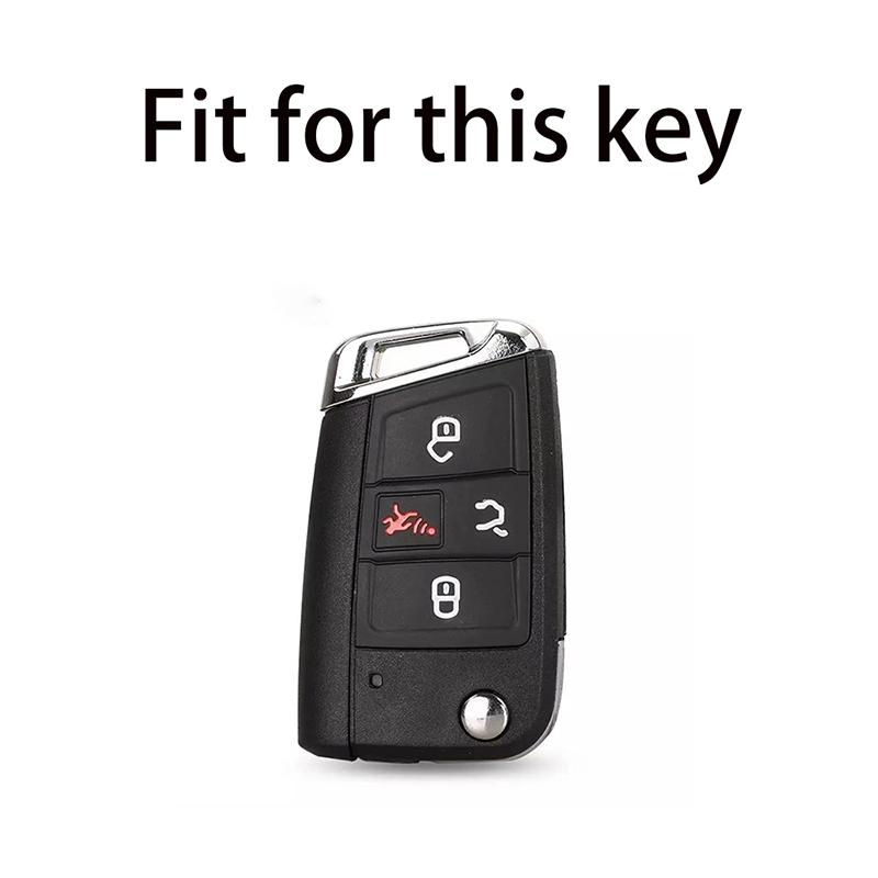 New Car Flip Key Fob Cover Skin For Volkswagen Vw Golf 7 Alltrack Mk7   For Skoda Octavia A7 Seat Remote 4 Button Case