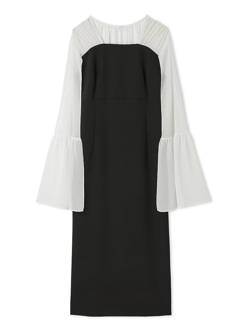 

Shiny Chiffon Cape Dress CWFO252303 BLK [Celford] Women s чёрный