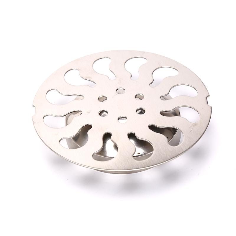 1Pc Stainless Steel Floor Drain Cover Overflow Round Anti-Clogging Shower Drain