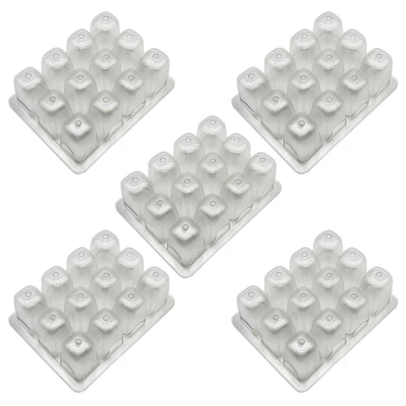 

Прозрачный ПЭТ горшок для рассады 5 шт./компл. Растениеводство и садоводческие принадлежности из прочного материала для домашнего садоводства