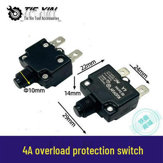 

4A Thermal Overload Protection Switch for Generators, Air Compressors, and Motors (Item No. 04006)