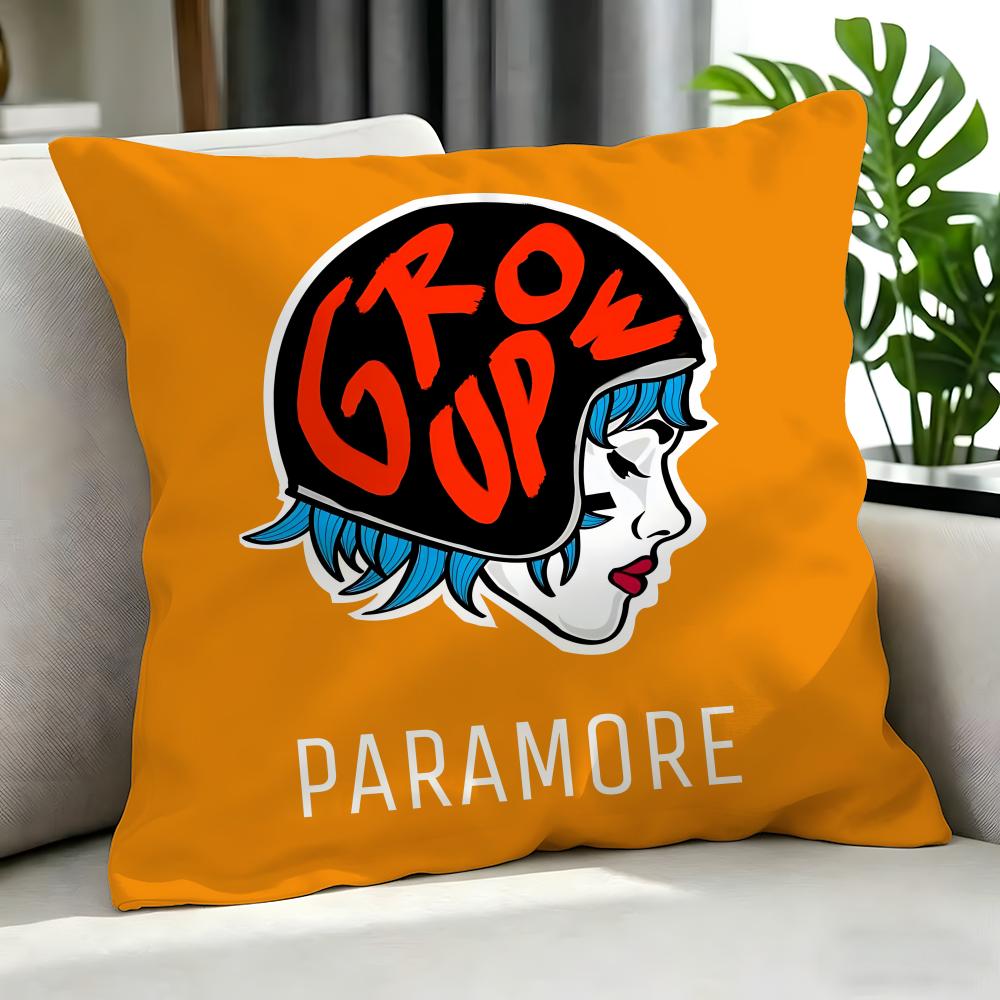 Rock Paramore Cushion Cover Cushion Cover Set 4Pcs 50X50 45X45 40X40 Pillowcase Decorative Sofa Home Decor