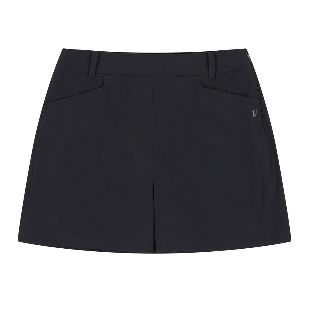 VOLVIK GOLFWEAR Women'S Golf Gram Inverted Pleated Skirt Vlcup432_Bk