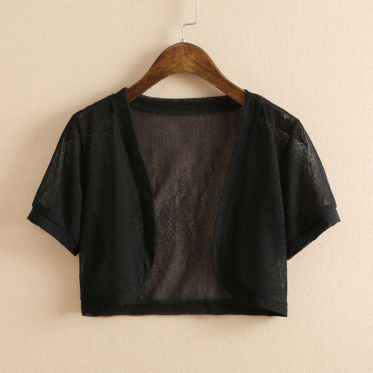 Women's Summer Chiffon Sun Protection Shawl Cardigan - Plus Size, Versatile, Lightweight, Short Style Jacket