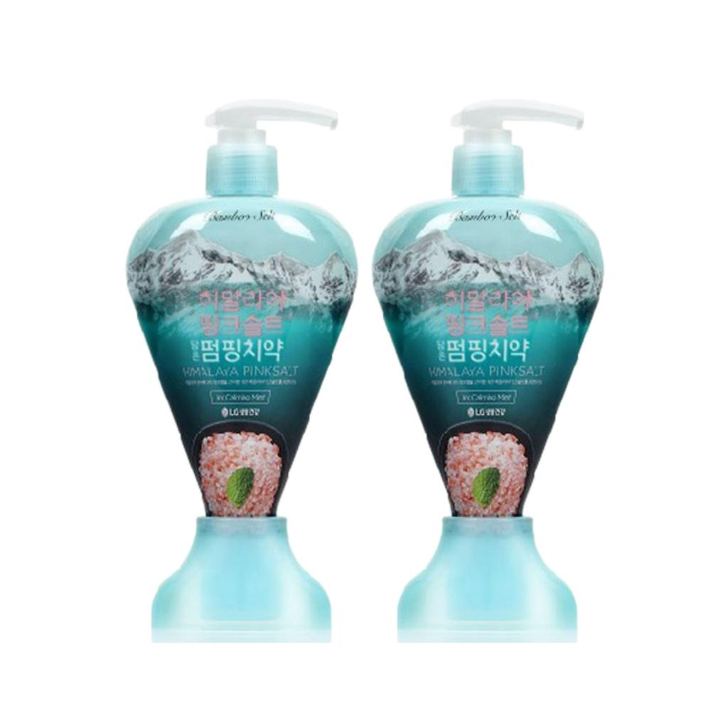 LG CARE Himalaya Pink Salt Pumping Toothpaste 285g x 2 (Floral Mint / Ice Calming Mint / Breath Care)