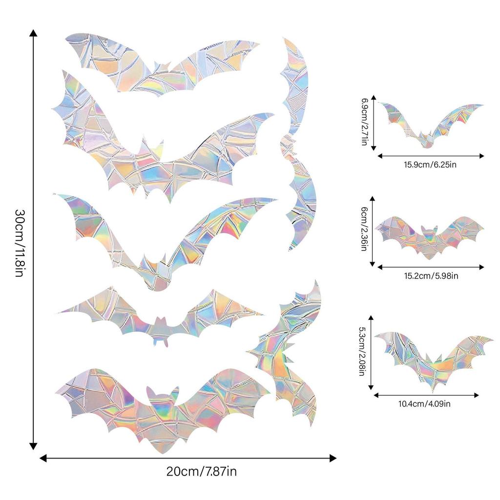 Aike Sun Prism Regenbogen Schmetterling Fensterglas Aufkleber