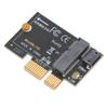 M.2 to PCIE X1 Adapter Card High Speed Data Transmission Pluggable M.2 to PCI Express X1 Mini Adapter Card for Desktop