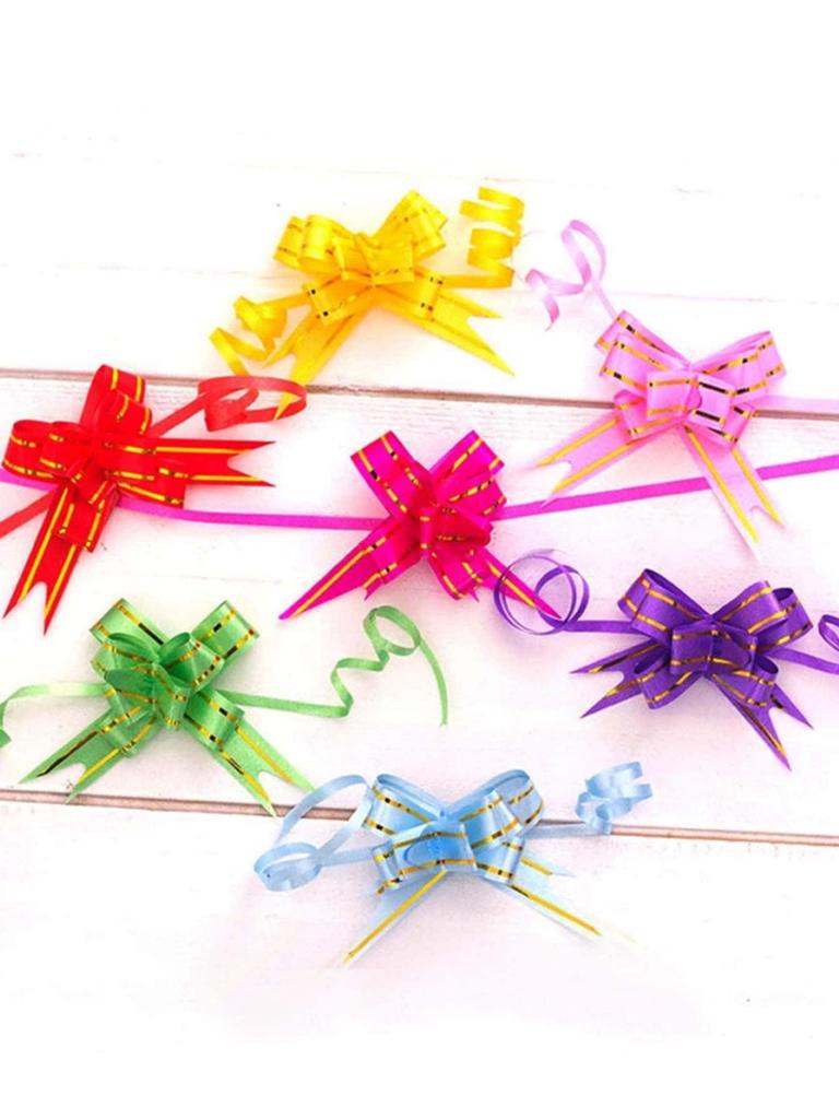 Party Wedding Christmas Tree Hanging Decorated Ribbon Bow Bag Gift Wrapping & Decorat Bow Knot Ribbon Butterfly Pull Bow