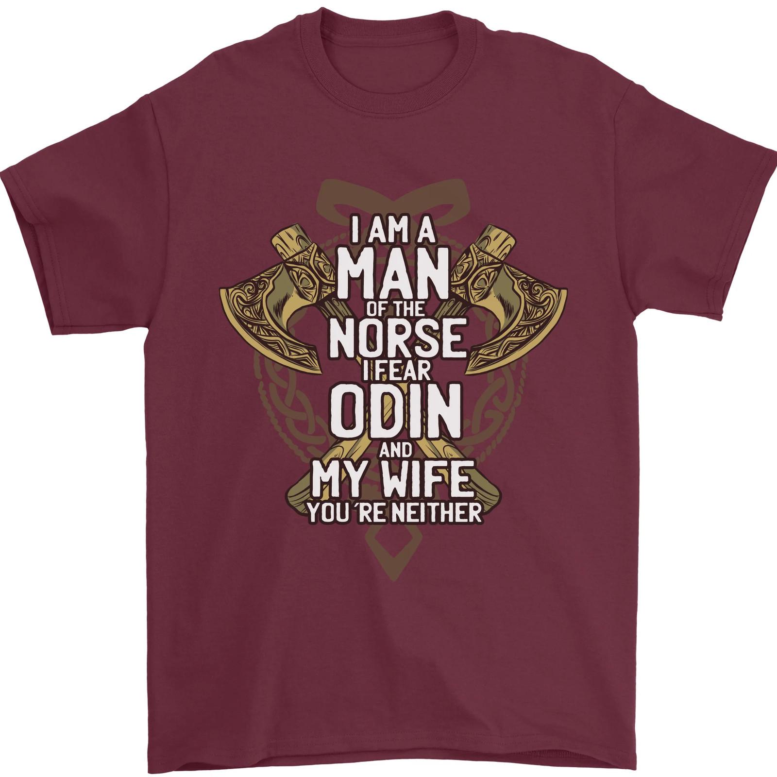 Funny Viking Wife Quote Wedding Anniversary Mens T-Shirt 100% Cotton S разноцветный