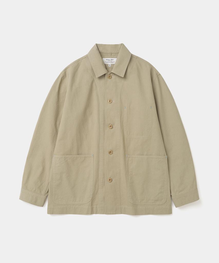 Uniform Bridge Cotton Coverall Jacket Beige