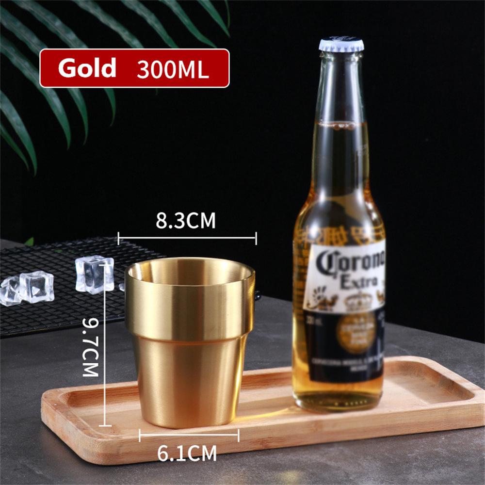 175-450ml Stainless Steel Beer Cup Metal Water Cups Travel Camping Mugs Coffee Tumbler Outdoor Hiking Cup Portable Drinkware