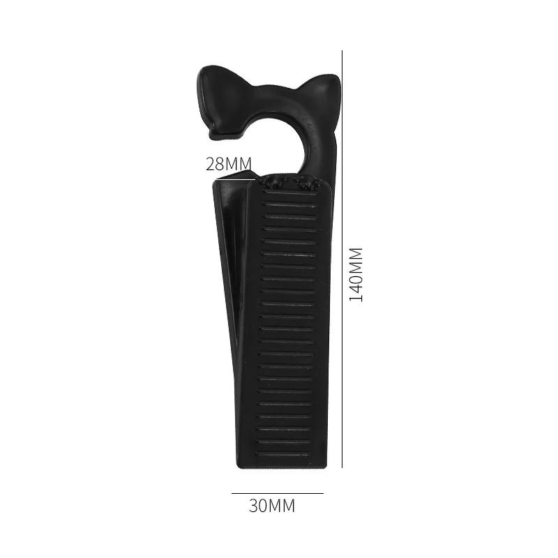 

Новая детская защитная экипировка Стопор Ограничитель Карточка Креативный ветрозащитный дверной зажим Верхний дверной стопор чёрный