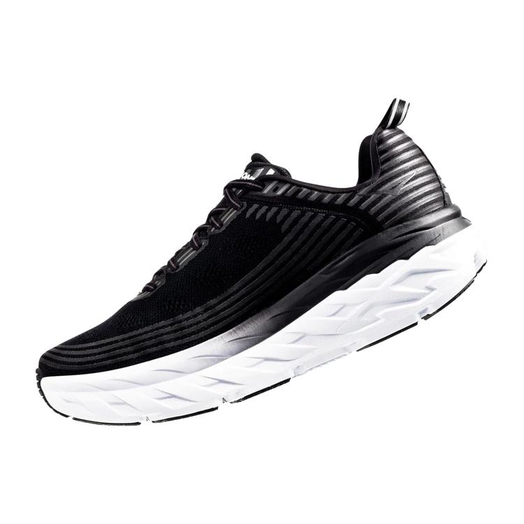 HOKA ONE ONE Bondi 6 Black White 1019269-BLK