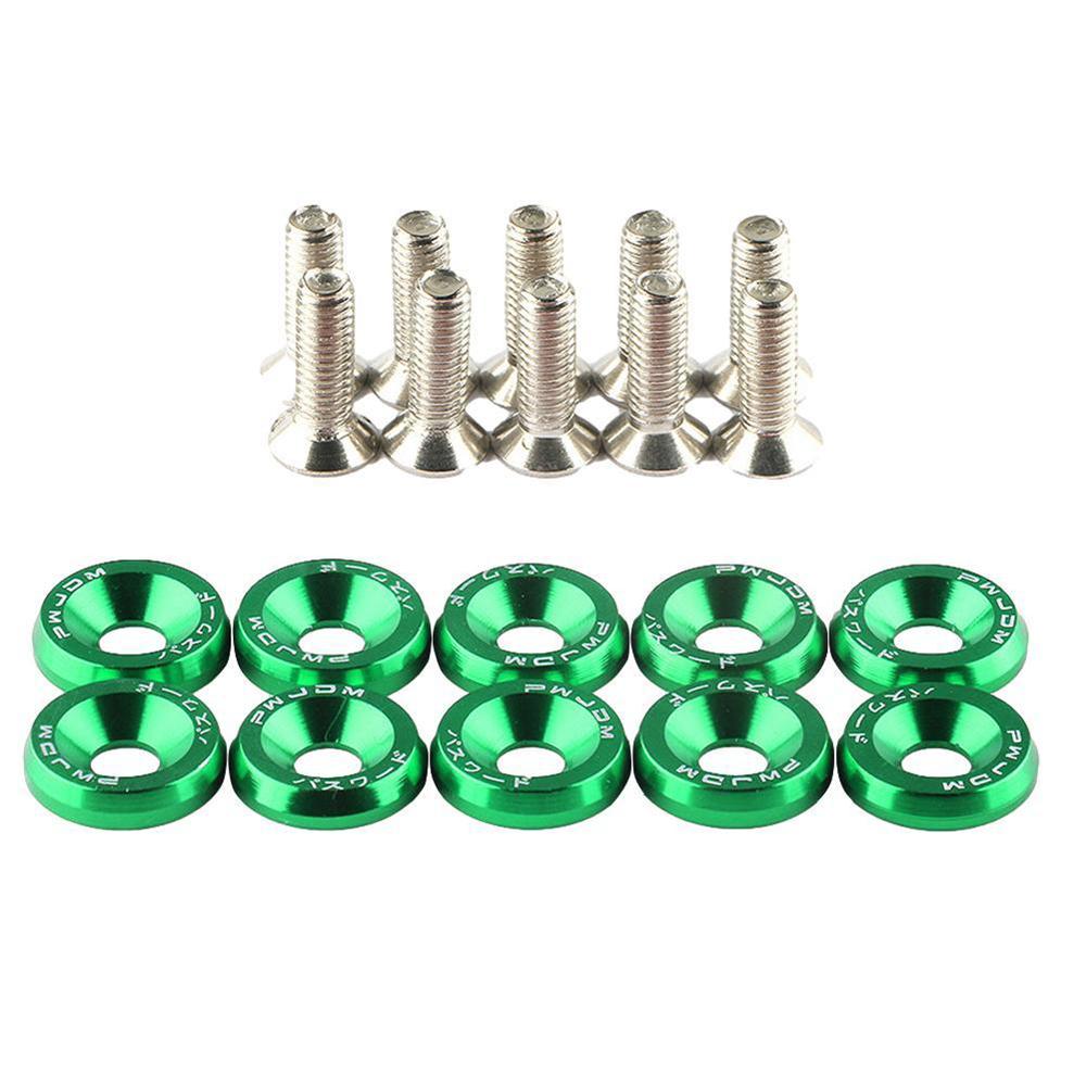 10pcs aluminum alloy countersunk washer M6 colourful Anodized Countersunk Head Bolt Washers Gasket