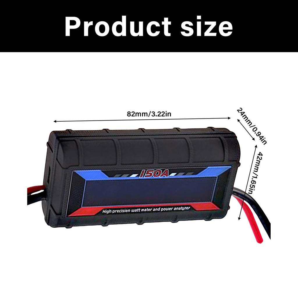 RC Power Watt Detector Monitor 150A RC Watt Meter Power Analyzer 8-60V LCD Digital Voltmeter Ammeter Voltage Amp Meter