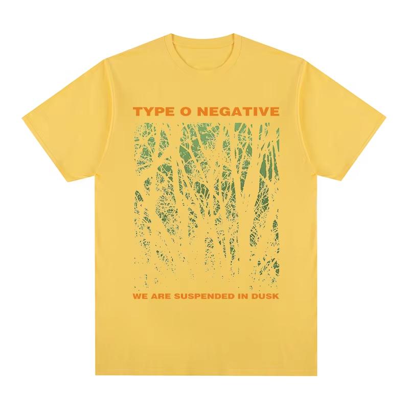 Men's & Women's New Vintage T‑Shirt with Type O Negative Suspended In Dusk Essential Rock Band Graphic Print Women And Men T-shirt