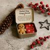 Vánoční kapesní objetí ozdoba s dárkovou kartou pamětní žeton pro přátele na dálku náplň do punčochy a sváteční dekorace