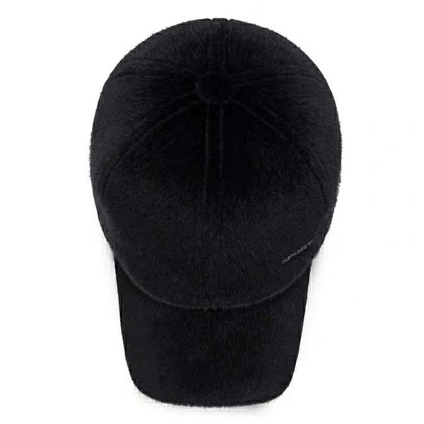 WTEMPO Men's Outdoor Faux Fur Ear Protection Plush Hats Autumn Winter Windproof Cold-proof Warm Bomber Hats