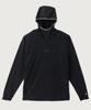 Washed Regular Fit Athletic Long Sleeve Hoodie Black