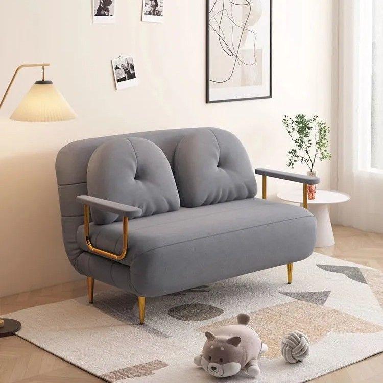 Cream Multi-Functional Folding Sofa Bed for Small Spaces