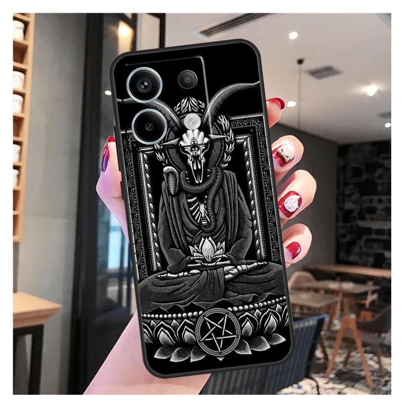 Pentagram Baphomet Satan Case For Xiaomi Redmi Note 13 12 11 9 10 Pro 9S 10S 11S 12S Redmi 13 12 10C 12C 13C Coque