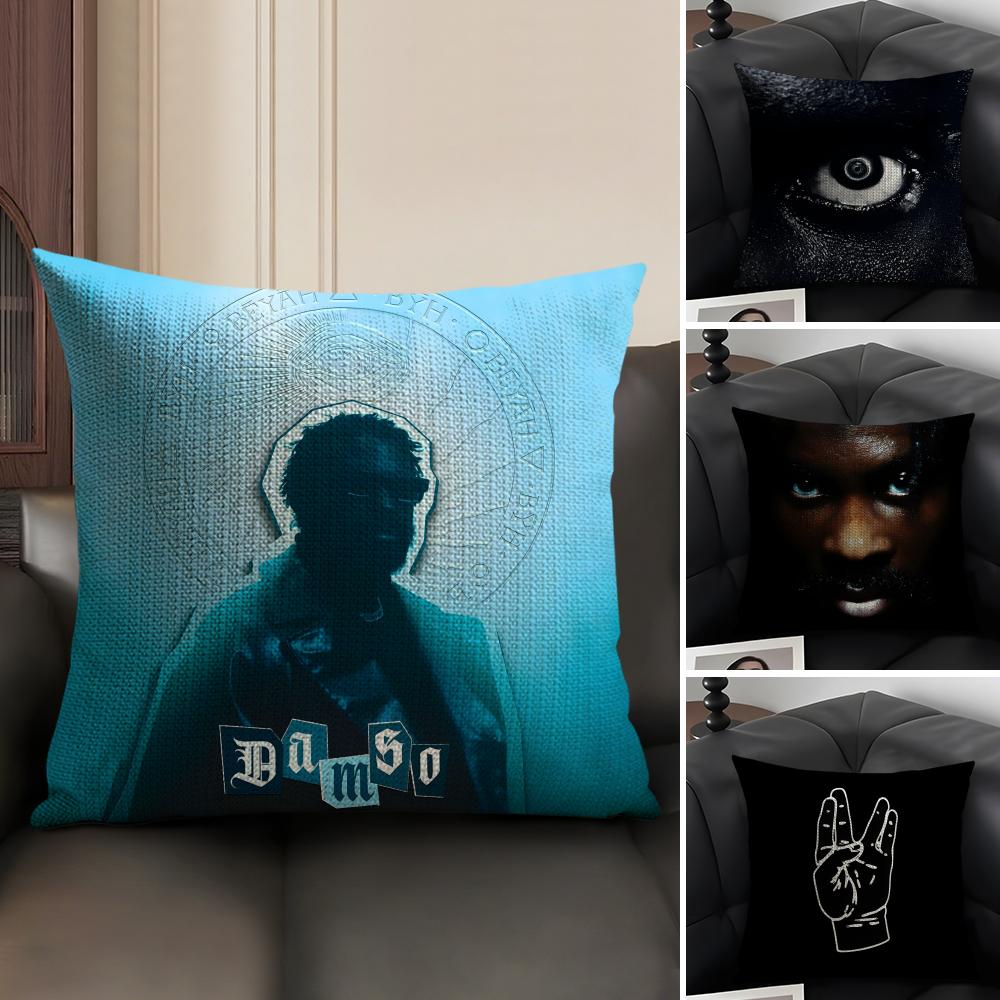 DDamso Rapper Cushion Cover Natural Linen Organic Fabric DoubleSided Printing Sofa Home Decor Gift Pillow Case