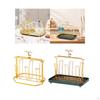 6 Cup Metal Drainer Holder Rack Mug Organizer Luxury Drying Glass for