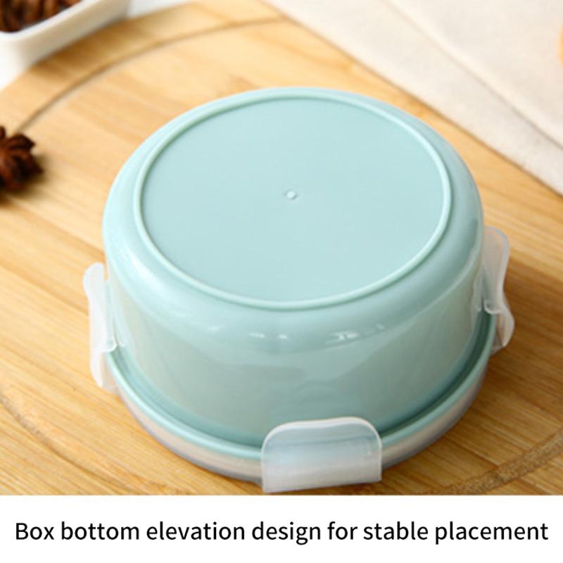 Mini-Kühlschrank, Gemüsefach, kleine Lunchbox, luftdichte Aufbewahrungsbox aus Kunststoff, runde isolierte Lunchbox für die Küche, Organizer, Snackbox