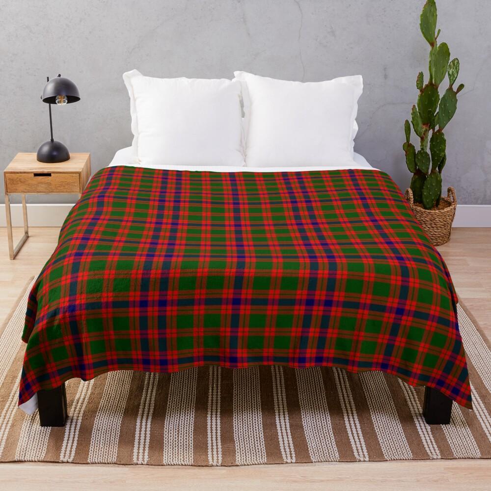 Clan Skene Tartan Throw Blanket