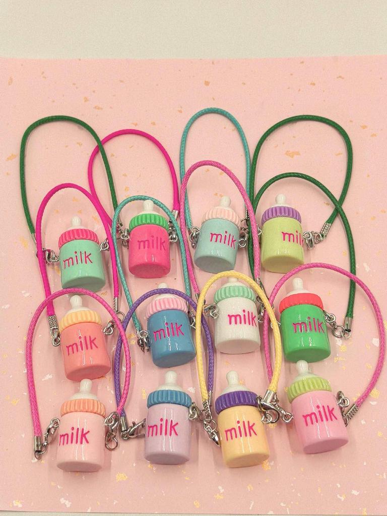 Miu-Style Dollhouse Miniature Accessories: Cute Kettle, Thermos, Milk Bottle, Pendant, Doll Figure, Crossbody Bag Ornament