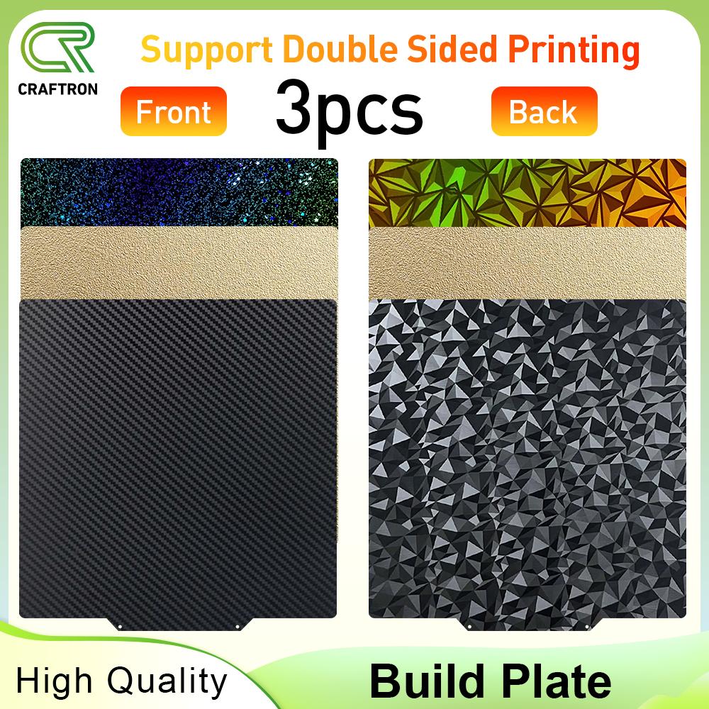 Für Elegoo Neptune 4 Plus/3 Plus PEI Druckplatte 330x330mm beidseitig texturiertes PEI Federstahlblech für X5SA Pei 330x330