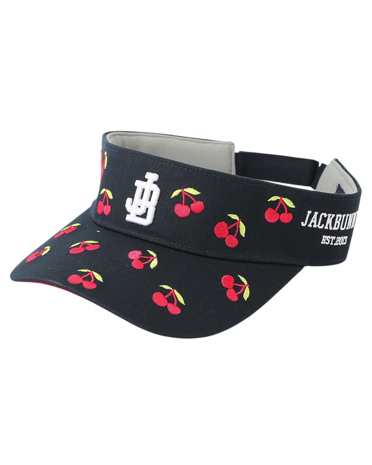 

[Jack Bunny] Женский солнцезащитный козырек (Вишневый узор, регулируемый размер) Кепка для гольфа 262-5187404 120Темно-синий FR