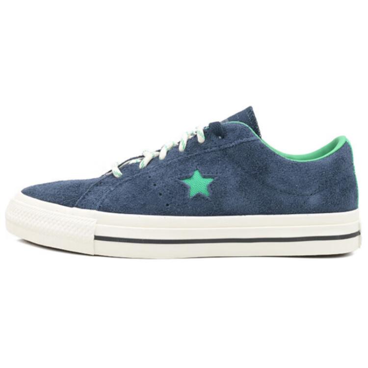 

Converse One Star Pro классические повседневные нескользящие износостойкие низкие кеды для скейтбординга унисекс сине-зеленые 38.5