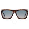 Tom Ford Morgan Gradient Turquoise To Sand Browline Unisex Sunglasses Ft0513 52w 57