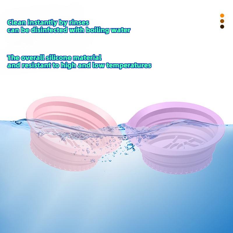 1PC Collapsible Silicone Face Ice Bath Tray Cold Therapy For Facial Puffiness Portable Cryo Skin Travel Beauty Bowl Facial Tools