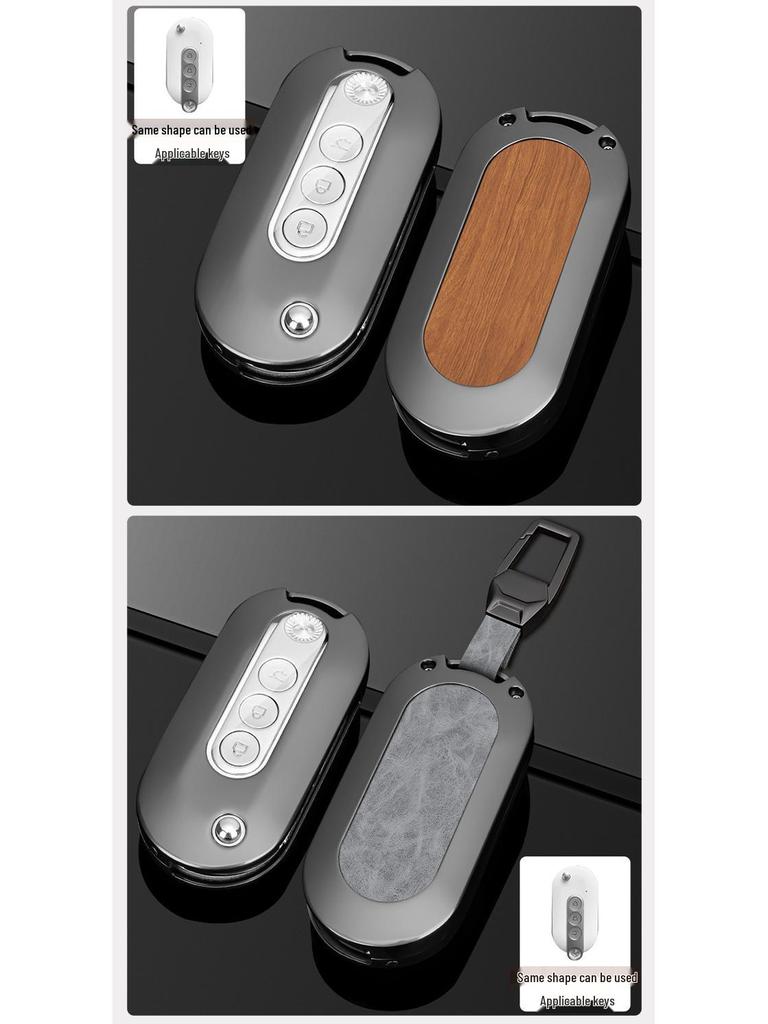 Capa de Chave Transparente Inspirada no Gameboy para Wuling Hongguang MiniEV Macaron