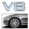 3D Metal V6 V8 Logo Letter Car Wing Fender Rear Trunk Emblem Badge Decal Body Stickers Styling For Toyota Highlander Accessories