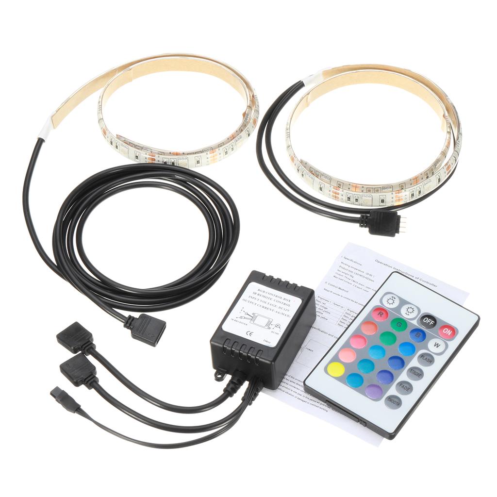 1M 5050 30LED RGB Color LED Strip Change Remote IP65 TV USB Backlight ...