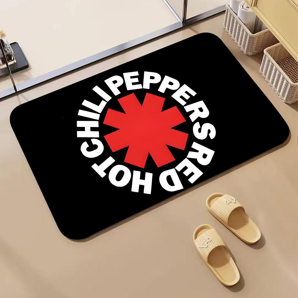 Music R-Red Hot Chili Peppers Floor Mat Diatomite Bath Mat, Quick Dry Absorbent Non-Slip Door Mat
