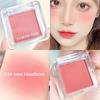 Face Blusher Matte Natural Cheek Tint Brighten Face Waterproof Face Contouring Cosmetics Blush Powder Soft Female Makeup Brighten Face Makeup Blush