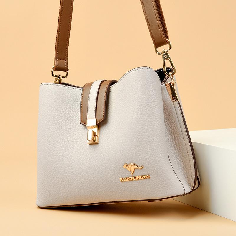 High-quality PU Leather Bucket Bags Luxury designer For Women Small Shoulder Messenger Bag Lady Fashion Handbags Luxury Totes