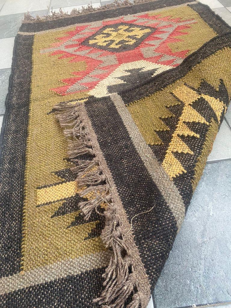 Avgari Kilm Jute Natural Handmade Rug Round Rugs for Any Space Look Rustik Decor For Any Space