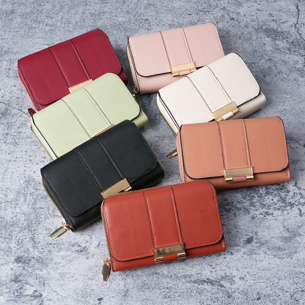 New Zipper Closure Women Wallet Large Capacity Multi-functional Large Capacity Billfold Multi-card Slot Wallet Women Girls
