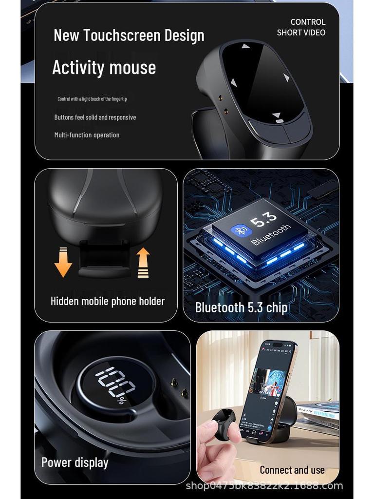 Bluetooth diaľkové ovládanie pre mobil: Video, Paginácia e-knihy, Fotografovanie a Stojan