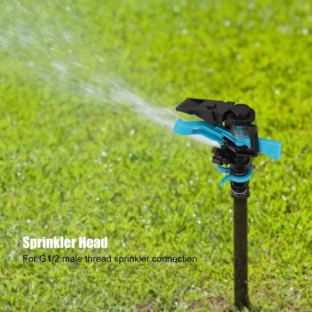 2pcs Plastic Sprinkler Head G1/2 Male Thread Lawn Watering Sprinkler Head  Lawn Irrigation