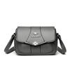 New Fashi Brand Women's Leather Crossbody Bags Small Shoulder Handbag Casual Flap Purse for Girls Ladies Daily Use Lightweight