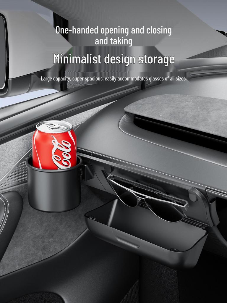 Model Y/YL/3 Tesla Sunglasses Holder & Cup Holder Storage Accessories
