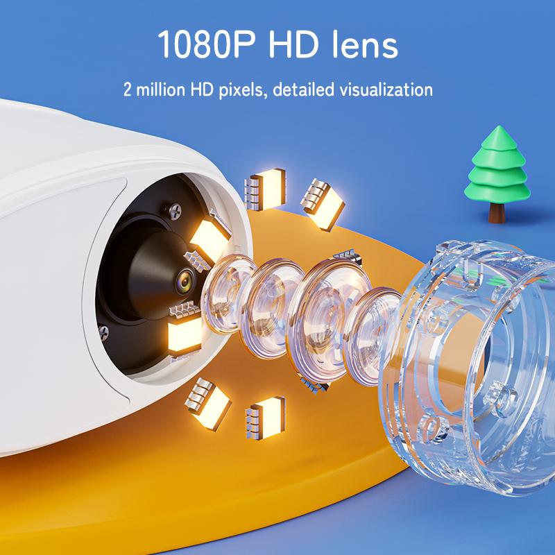 Mikroskop för barn Barnmikroskop med 2-tums skärm 1000x zoom Mini handhållet mikroskopkamera Julklappar Födelsedagspresenter