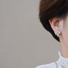 Blue Unique Leaf Earrings, Fashionable Small Fresh Earrings, Niche Light Luxury High-End Versatile Earrings