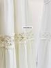 Elegant Hollow Lace Patchwork Midi Skirt for Women - 2026 Spring/Summer A-Line Socialite Princess Style